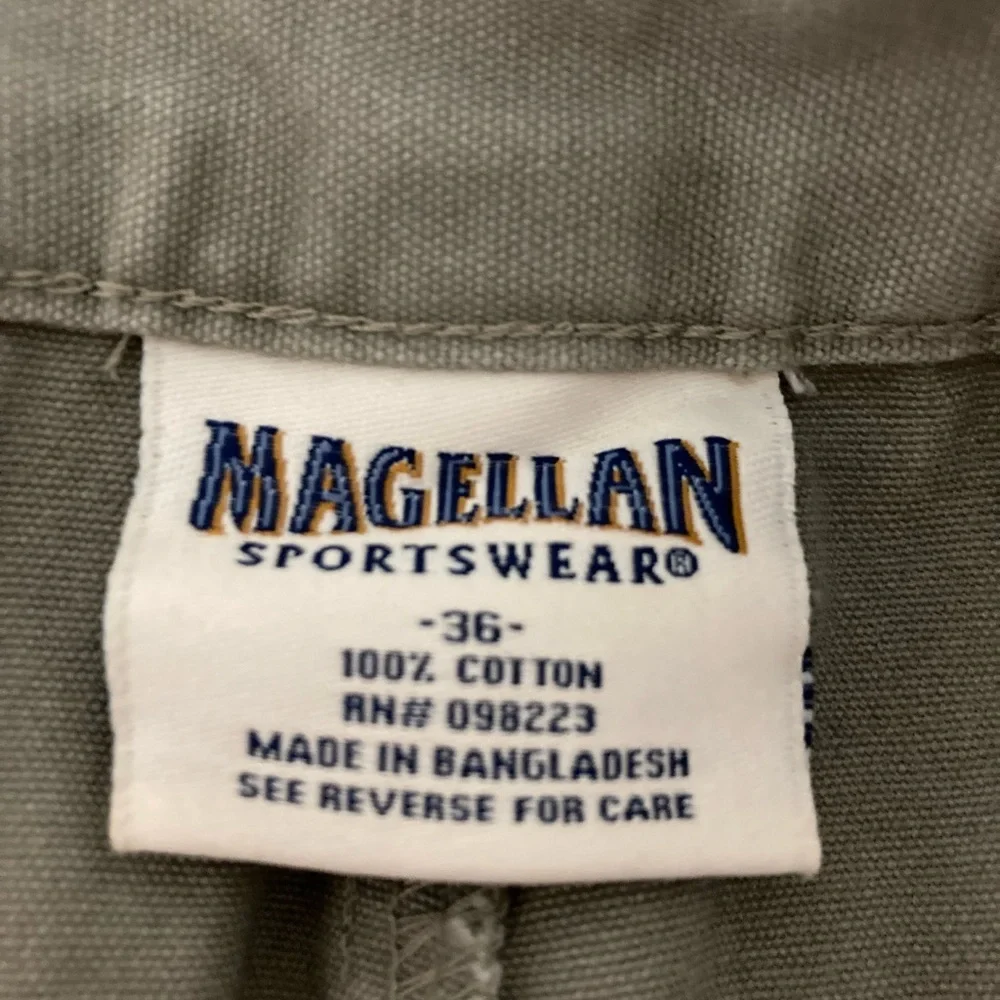 Magellan Men's Sportswear Cargo Pants Size 36 NWT Zip off legs convert shorts 36